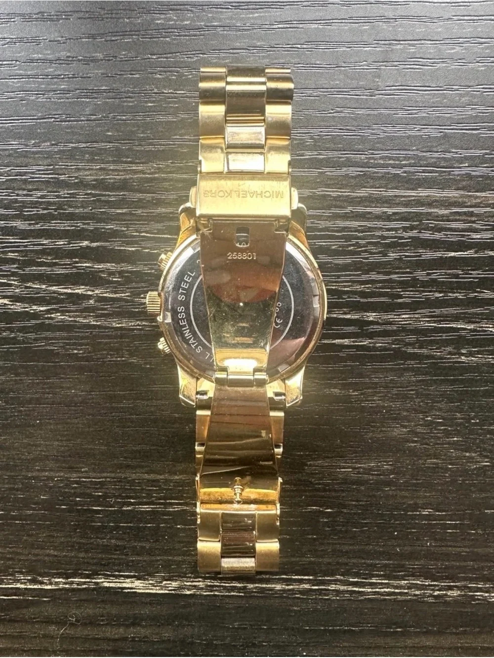 Michael Kors Runway MK5055 Women’s Gold-Tone Stainless Steel Chronograph Watch